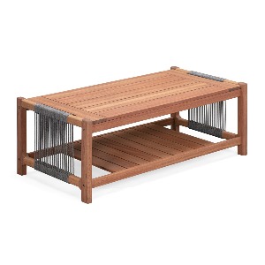 Rowan -  Rectangular coffee table (FSC 100% Eucalyptus + Rope)