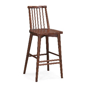 Sloane - Wood Saddle Counter Stool (RUB)