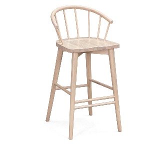 Barnett - Wood Saddle Counter Stool (RUB)