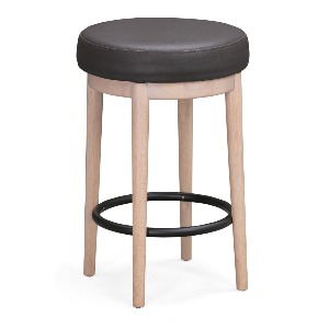 Flynn - Wood Saddle Stool (RUB + Metal)