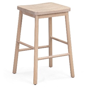 Wood Saddle Counter Stool 14 (RUB)