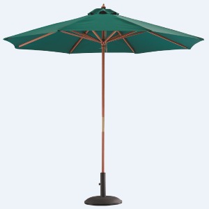 Round Wooden Umbrella: 2-piece Pole (FSC 100% Eucalyptus) 