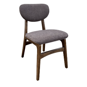 Fabric with Oak Finish Dining Chair