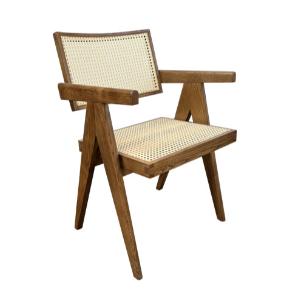 Dining Chairs with Back Cane, Wooden Kitchen Dining Chairs